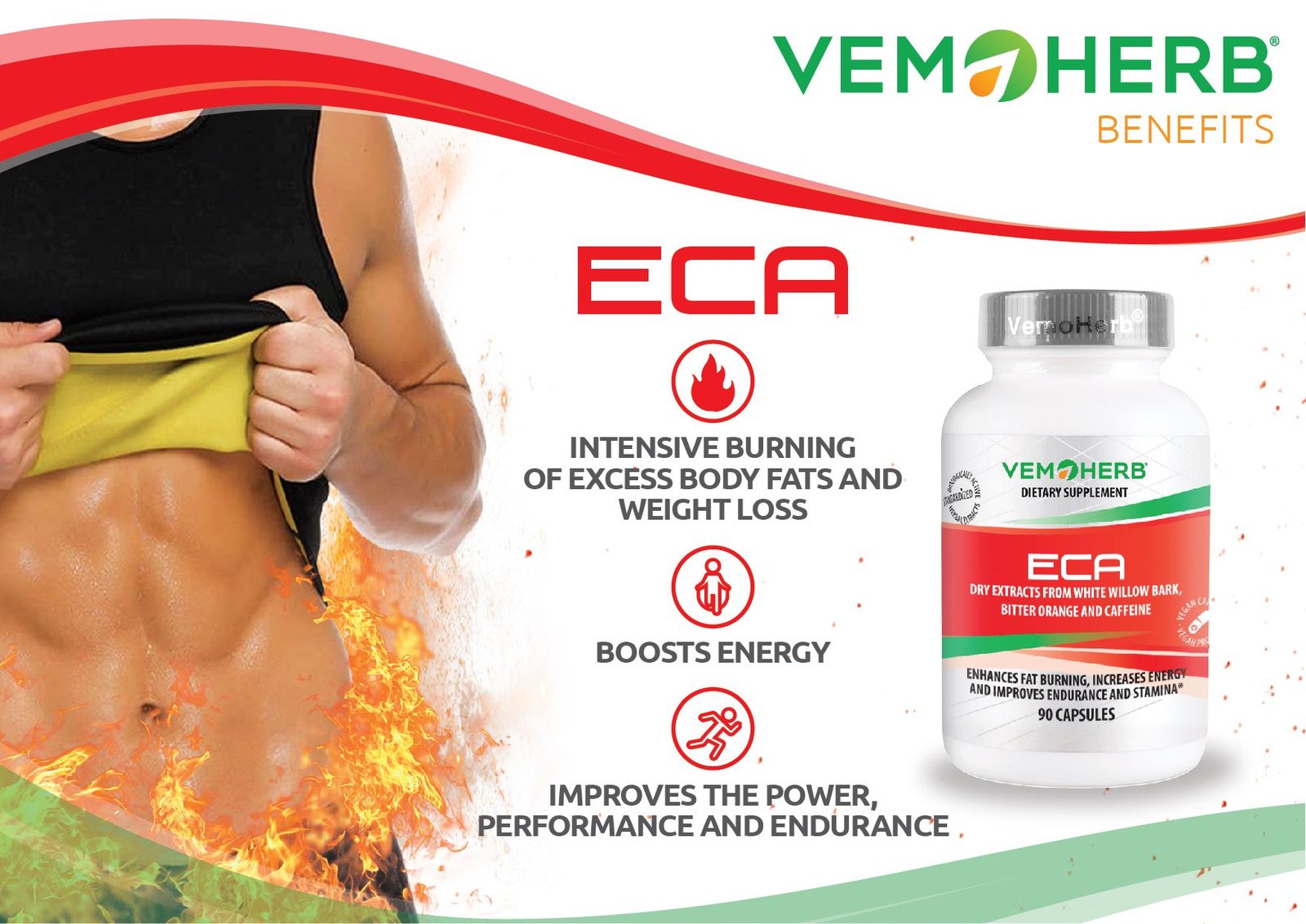 ECA | Fat Burner | 90 Capsules - Image 3