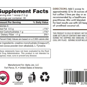 Alternative view of AlphaJoe Coffee Booster