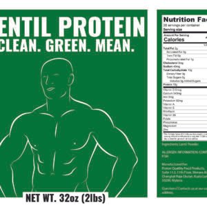Alternative view of Lentein lentils Complete Protein Powder 2 lbs