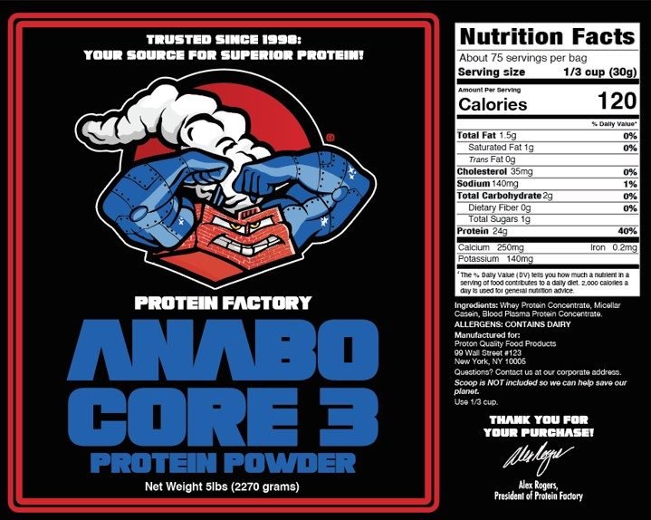 ANABO CORE™ 3 — TRIPLE-PHASE ANABOLIC PROTEIN MATRIX ( 5lbs) - Image 2