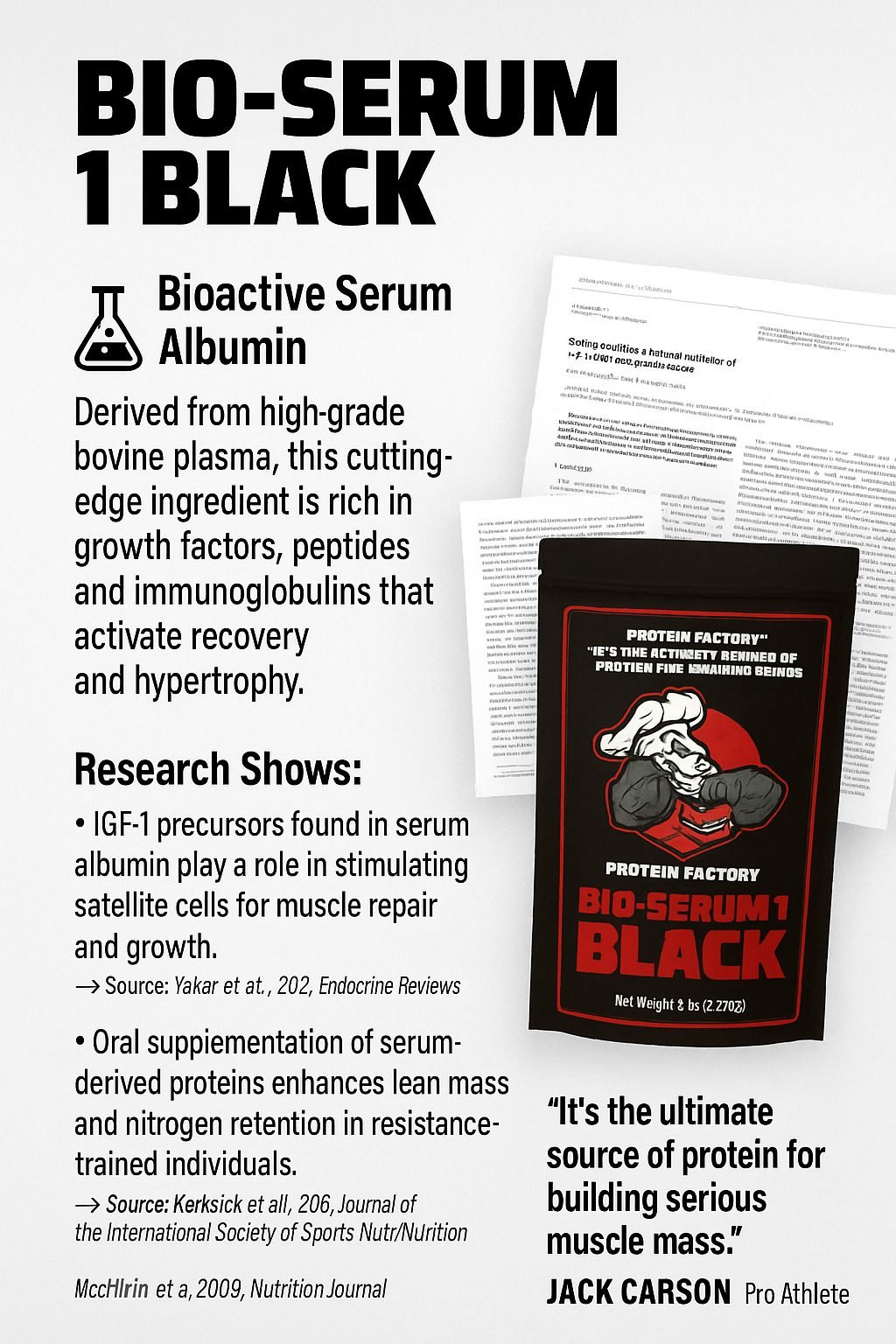 Bio Serum Black–Functional Protein– 5 LBS - Image 2
