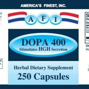 Alternative view of AFI Hgh-dopa 400 Mucuna Pruriens Extract
