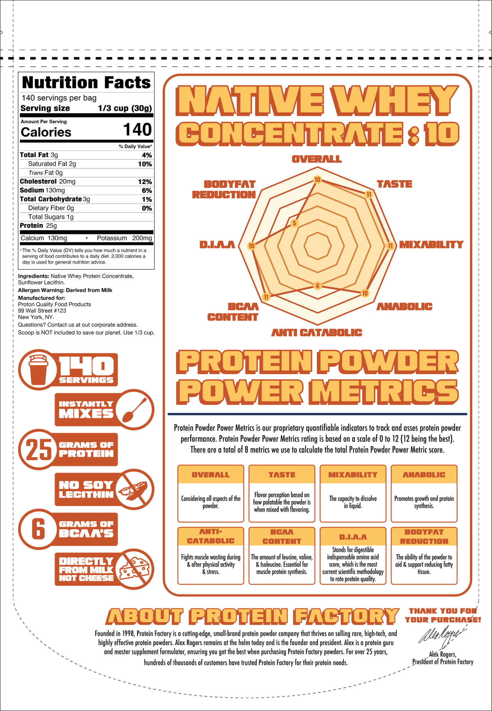 Native Whey Protein Concentrate 10 lbs - Image 3