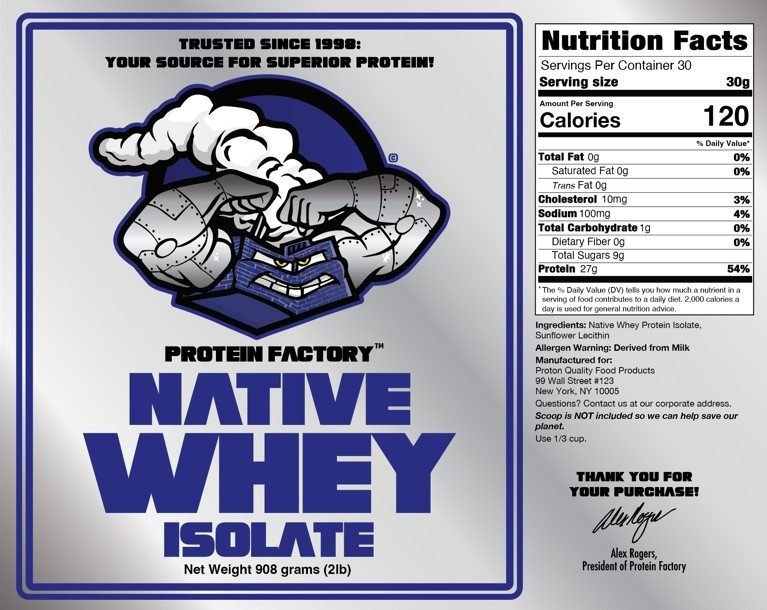 NATIVE WHEY PROTEIN ISOLATE — ULTRA-PURE ANABOLIC PROTEIN– 2 lbs - Image 2