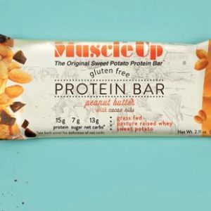 Muscle Up Protein Bar (Peanut Butter With Cacao Chips) Box of 12